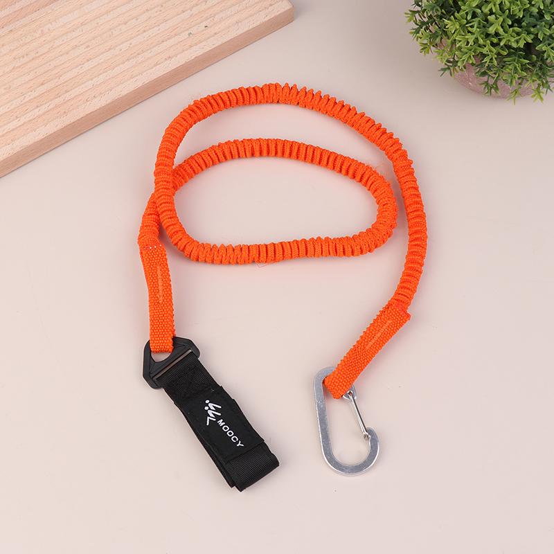Elastic Kayak Paddle Leash Adjustable Pole Coiled Lanyard Cord Rowing Boat Accessories