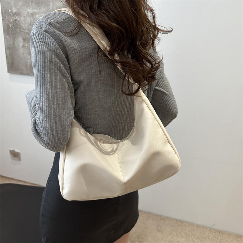 Retro Style 2024 Trendy Summer Oxford Fabric Tote Bag With Zipper Closure