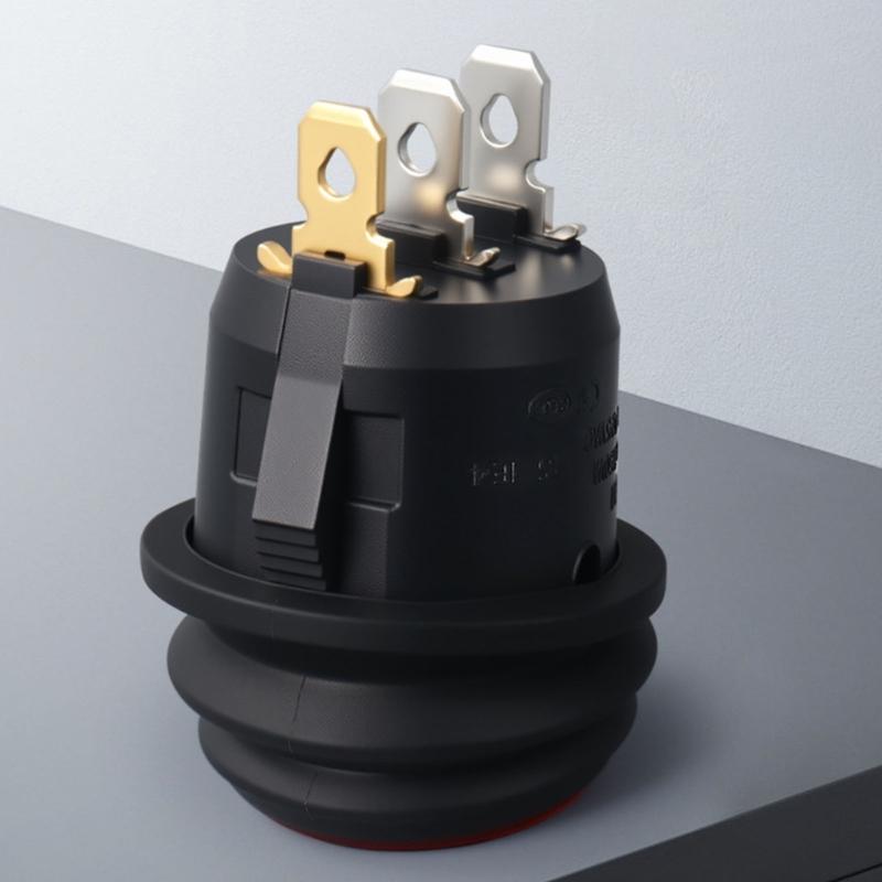 Water Resistant Round Rocker Switches 3 Pin 3 Position Industrial Control Switches Suitable for Industrial Control panel 