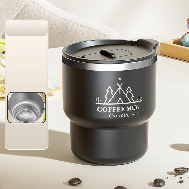 304 Stainless Steel Vacuum Insulated Tumbler Double WallThermalCup withLeakProof Lid for CoffeeMilkDrinks for OfficeAndStudents