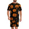 Men's Halloween Loungewear Pajama Set, Comfortable Sleepwear for Holiday Relaxation