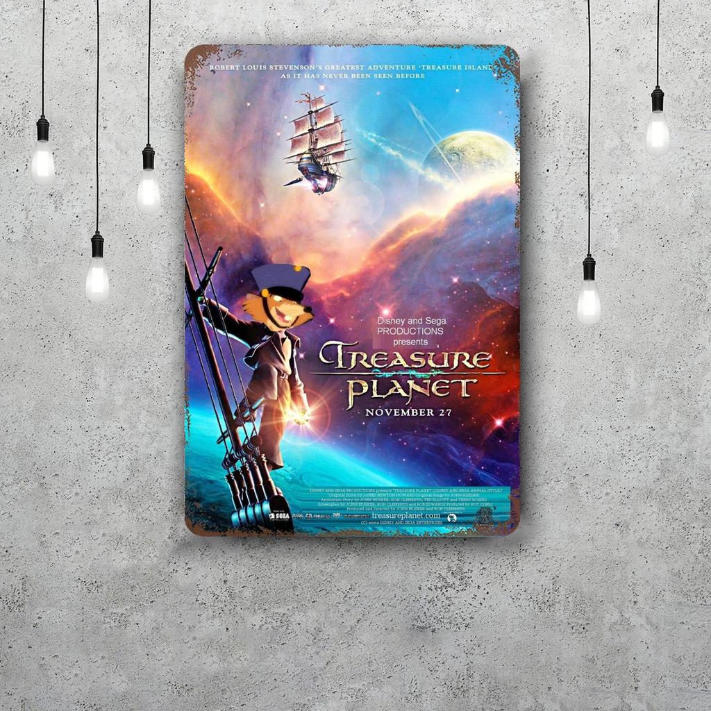 Treasure Planet Metal Signs wall decor Vintage Tin Signs Captain Metal Poster Decor for Bar Pub Club Wall Decoration