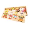 Puzzle d'encastrement - Bigjigs Toys - Famille ours à habiller - 72 pièces - 3 ans - Intérieur
