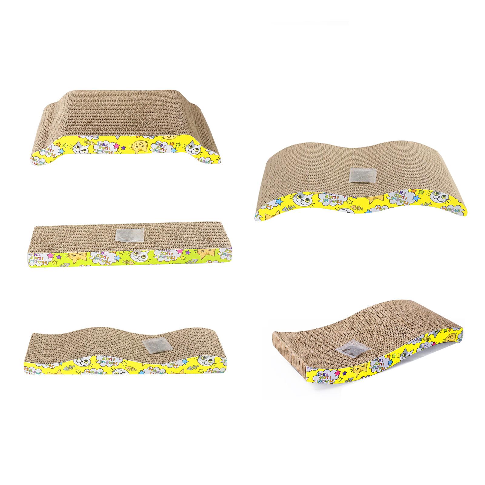 

Когтеточка для кошек, картонный сейф, милый устойчивый к царапинам коврик для кошачьих царапин высокой плотности с кошачьей мятой для кошек