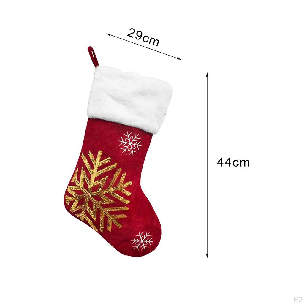 Christmas Hanging Stockings, Xmas Fireplace Socks, Tree Decoration for Bedroom