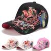 Sequin Butterfly Baseball Cap Embroidered Cotton Baseball Cap Fashion Peaked Cap  Travel