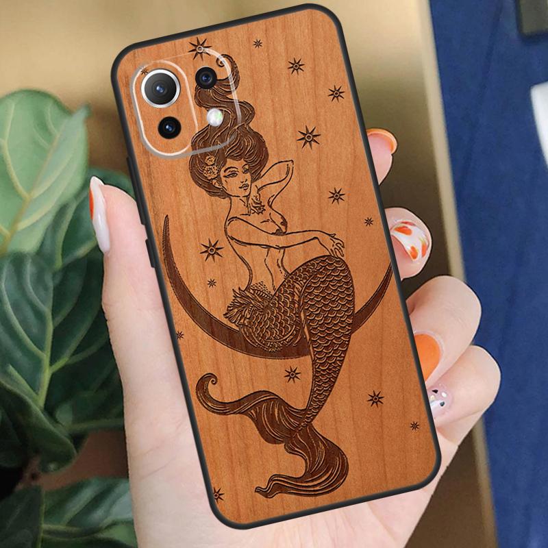 Buddha Jesus Guadalupe Wood Case For Xiaomi POCO X3 X5 F5 Pro C65 X4 F3 F4 M5s Mi 11T 12T 13T 12 Lite 14 13 Pro Cover