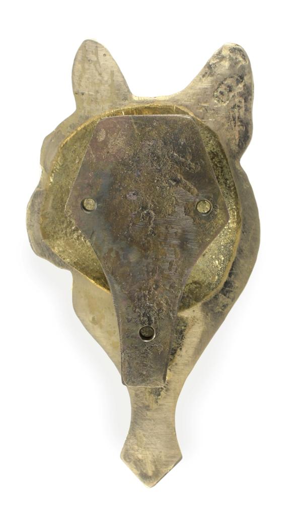 French Bulldog, Frenchie – Door knocker in the shape of a dog's head, brass knocker | Art-Dog