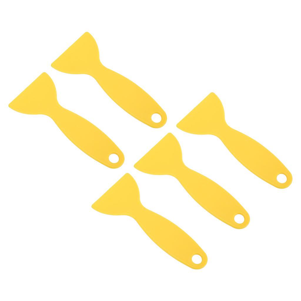 5pcs 3D Printer Spatula Flexible Plastic 3D Printing Resin Removal Scraper for WANHAO D8 for ANYCUBIC for Nova Yellow