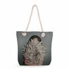 Flower Woman Print Thick Rope Single-shoulder Beach Bag 7213