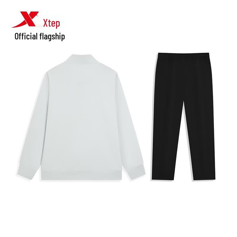 Xtep Men's Casual Stand-Collar Sportswear Set