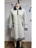 2026 Women's Casual Color Block Lapel Zipper Dress with Pockets