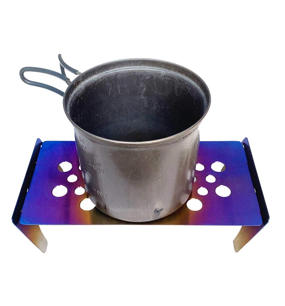 64 Titanium Climbing Table Compact Ultra Light 155g Iridescent Anodized