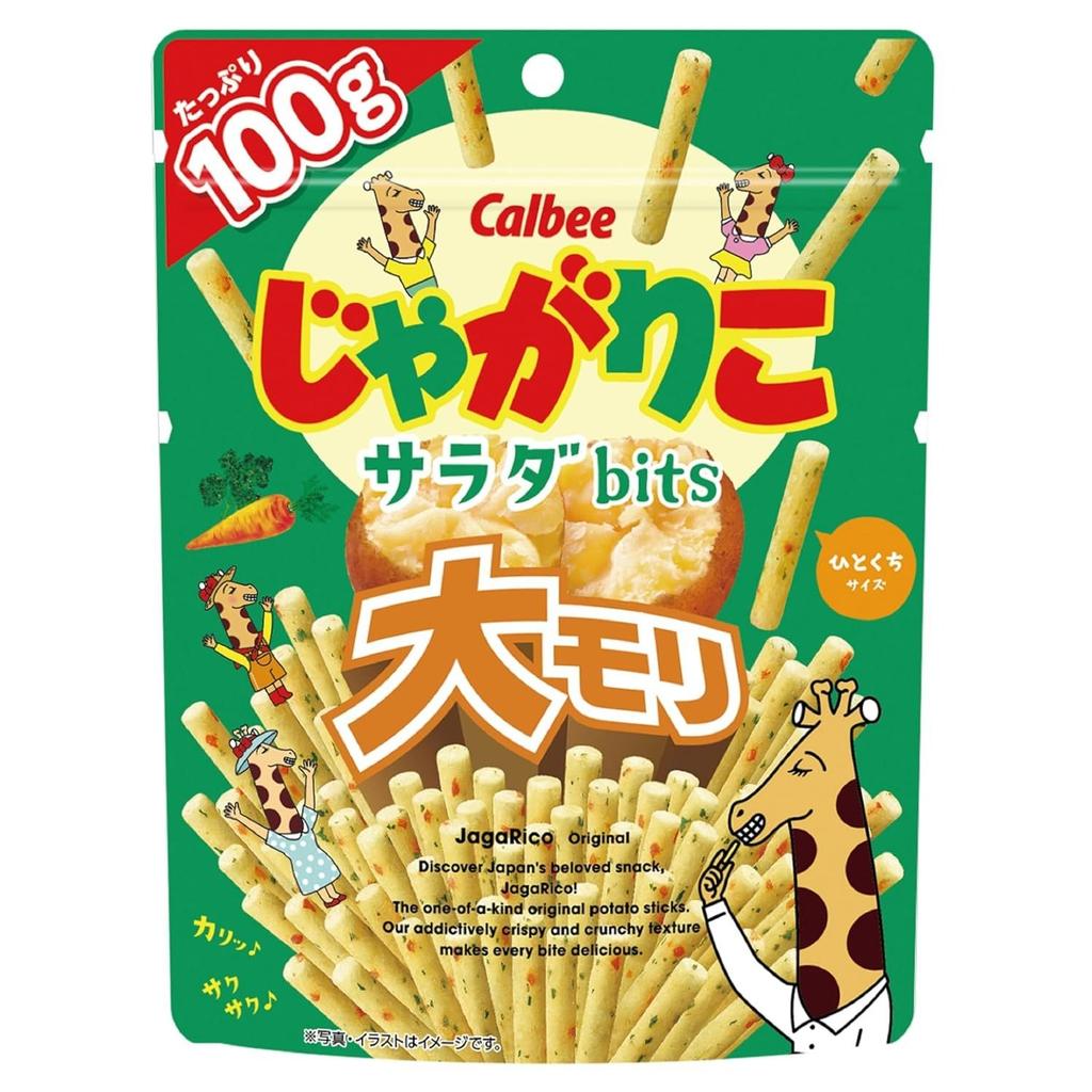 Calbee Jagariko Salat-Bits Großpackung 100g 12 Beutel