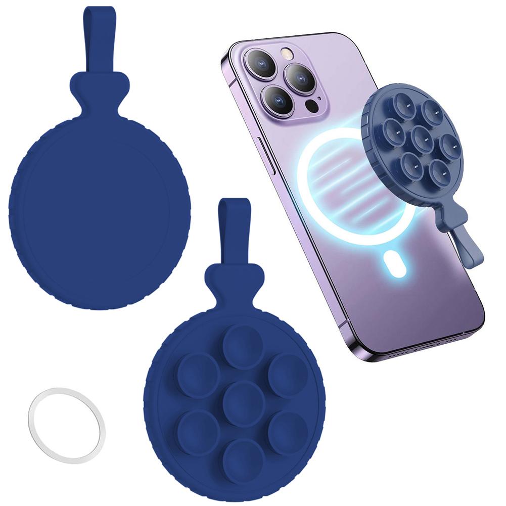 Magnetische Saugnapf-Telefonhalterung mit Handschlaufe, Spiegel, Dusch-Telefonhalter, freihändiger Telefonständer für iPhone 15/14/13/12 Serie