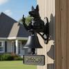Middle Finger Muscle Dog Doorbell Vintage Puppy Welcome Door Bell Home Office Entrance Decorative Bell Pet Lover Gift