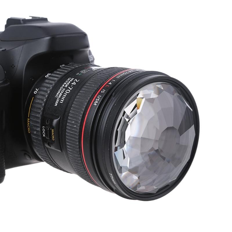 77mm Filter Colorful Prism Kaleidoscope Prism Variable Number Of Shooting Objects Gourmet Effect Wedding Slr