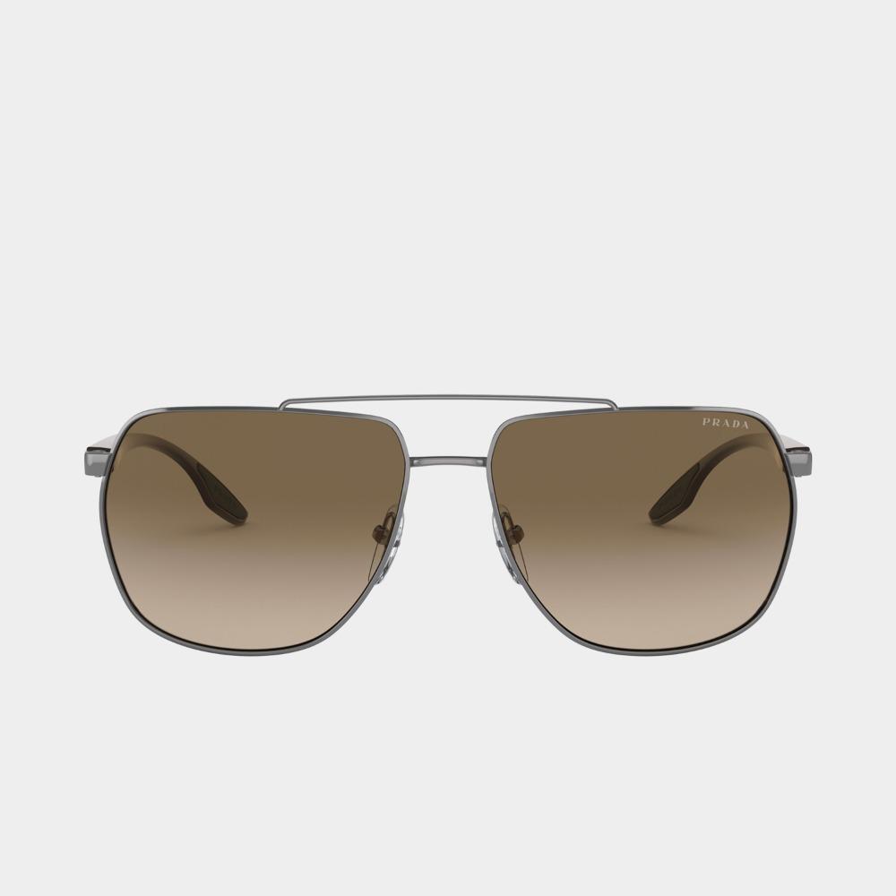 

PRADA SPS 55V 5AV 1X1 Оружейно-коричневый с градиентом, 62Размер