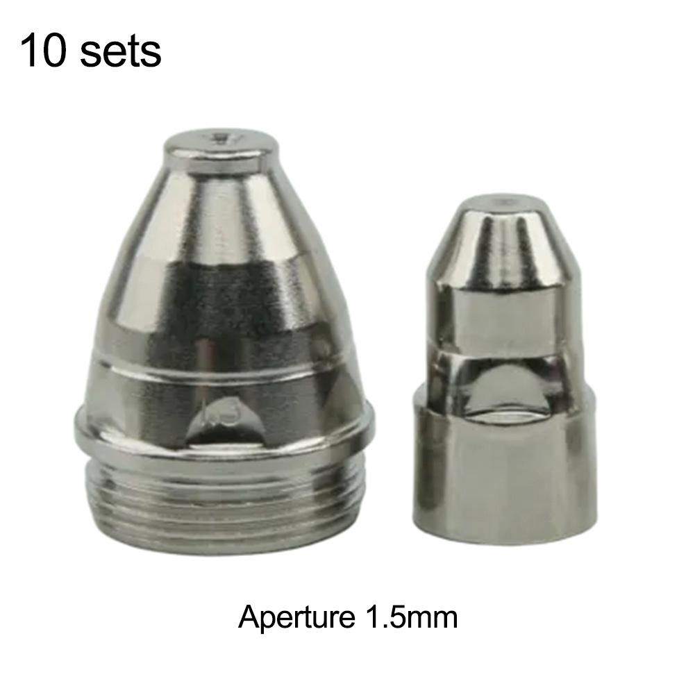 For P80 Plasma Cutting Nozzle 1 5mm Copper Torch Consumables 20pcs Compatible with 60A 80A 100A CNC Plasma Cutting Machine