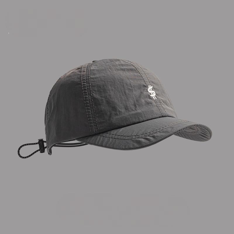 Quick-Dry Embroidered Mesh Short Brim Cap Vintage Style Unisex Fashion Hat for Running Outdoor Activities Fast Drying
