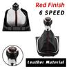 High-quality 5/6 Speed Car Accessories Gear Shift Knob Leather Manual Stick HandBall For VW Golf 5/6 MK5 MK6 Scirocco(2009)