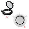 ABS Round Boat Porthole Fishing Boats Kayak Port Hole Anti-Rust 4mm Tempered Glass Waterproof Pre-drilled Opening Portlight