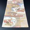 Used SO-318 Fukuro obi (six pieces), pure silk, Rettori Dynasty Chinese pattern, gold thread, crane, flower