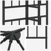 Pavillon Rahmen 6 x 3 m Schwarzer Stahl