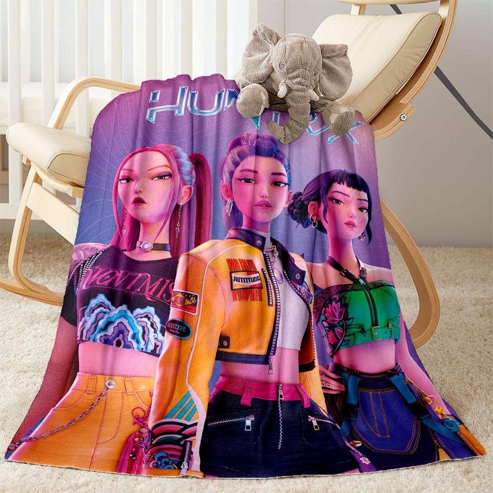 Huntrx Cyberpunk Fashion Blanket Comfortable Perfect for Sofa Seaside Bed for All Seasons Modern Style Unique Gift for Family and Friends Camping
