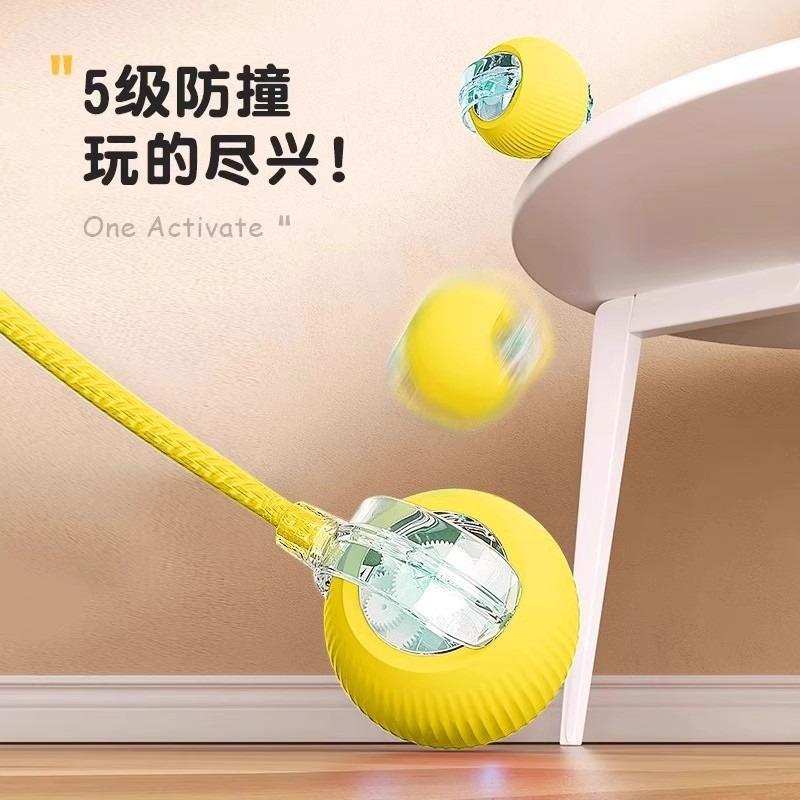 Automatic Smart Electric Bouncing Ball Bite Resistant Interactive Pet Toy For Dogs