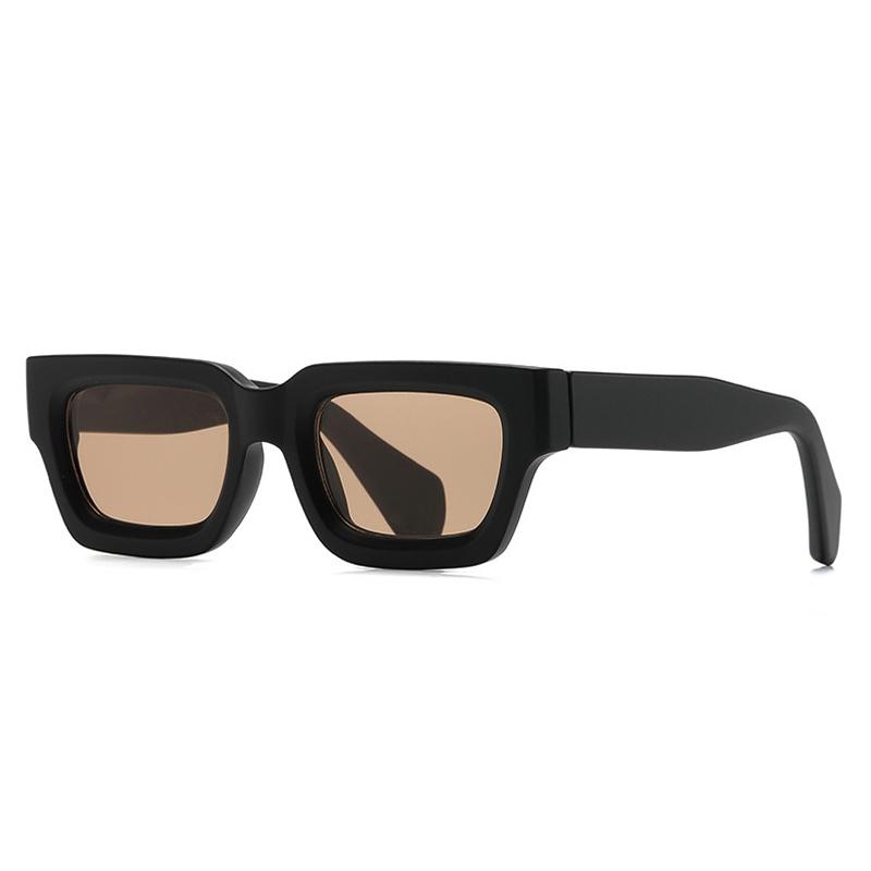 

Fashion Square Sunglasses Women Clear Ocean Gradient Lens Eyewear Vintage Men Trending Punk Purple Orange Sun Glasses Vintage As the picture
