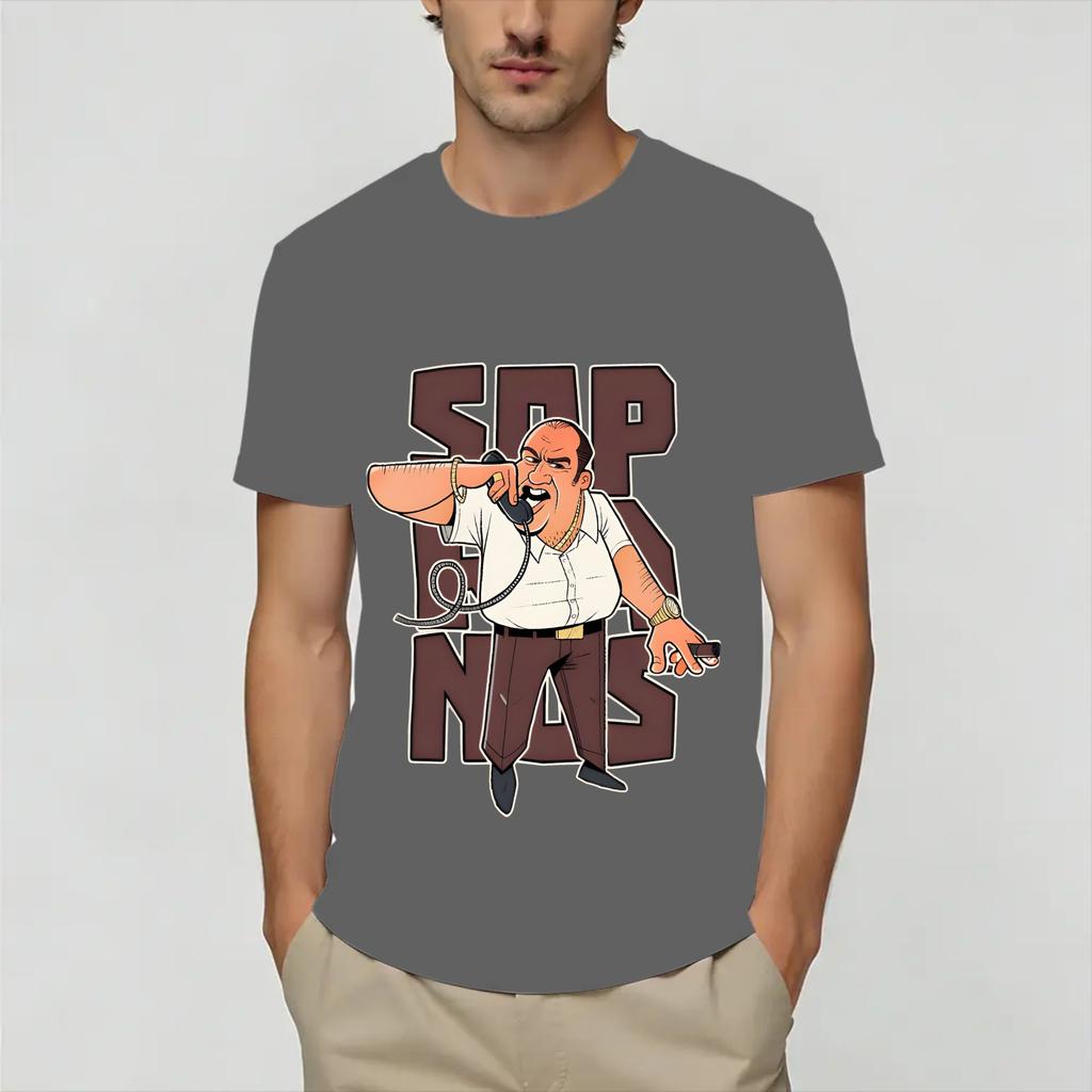 The Sopranos T Shirt Summer Cotton Tshirts For Unisexs Popular Pattern Tee Shirt Short Sleeves Vintage Clothing