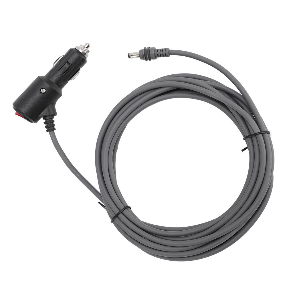 DC Car Power Cable for Mini 16ft 12V 24V 18AWG Water Resistant Cigar Lighter Power Supply Cable with Switch for RV Car
