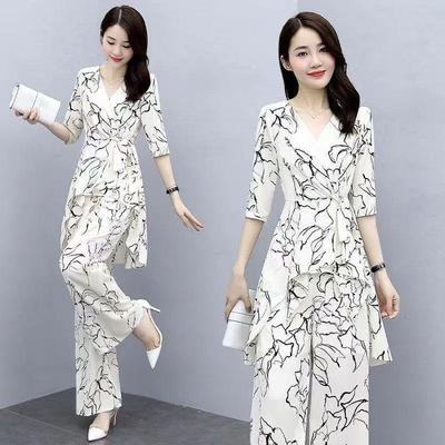 Summer 2026 Plus Size Wide-Leg Pants Suit: Chic and Slimming Two-Piece Set