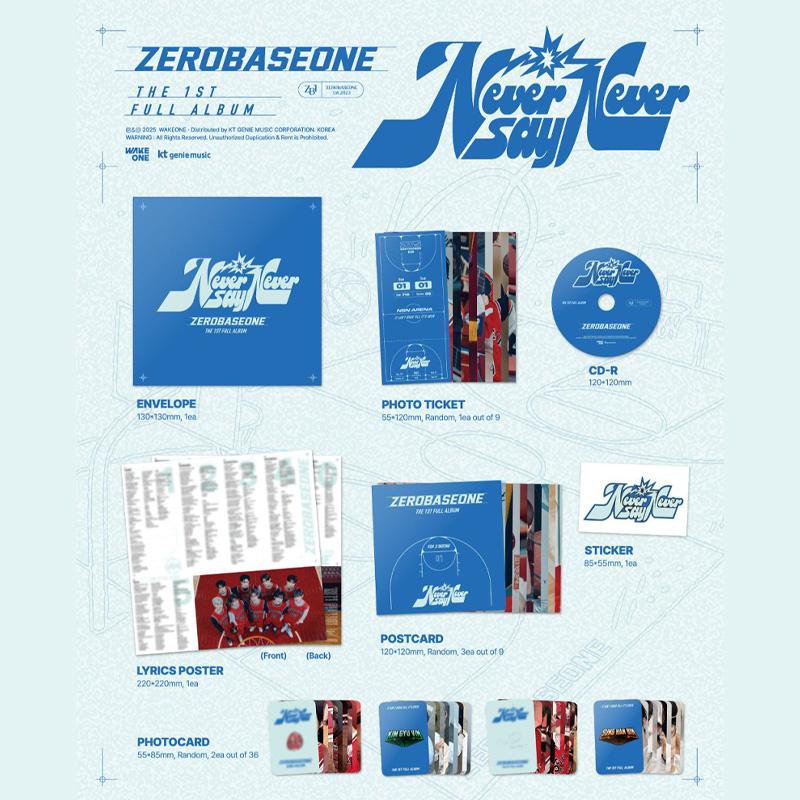 ZEROBASEONE THE 1ST FULL ALBUM [NEVER SAY NEVER] SLAM DUNK Ver.