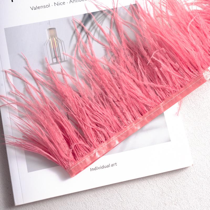 Pštrosí peří 10-13cm pro dekoraci šatů a taneční sukně - Oděvní doplněk