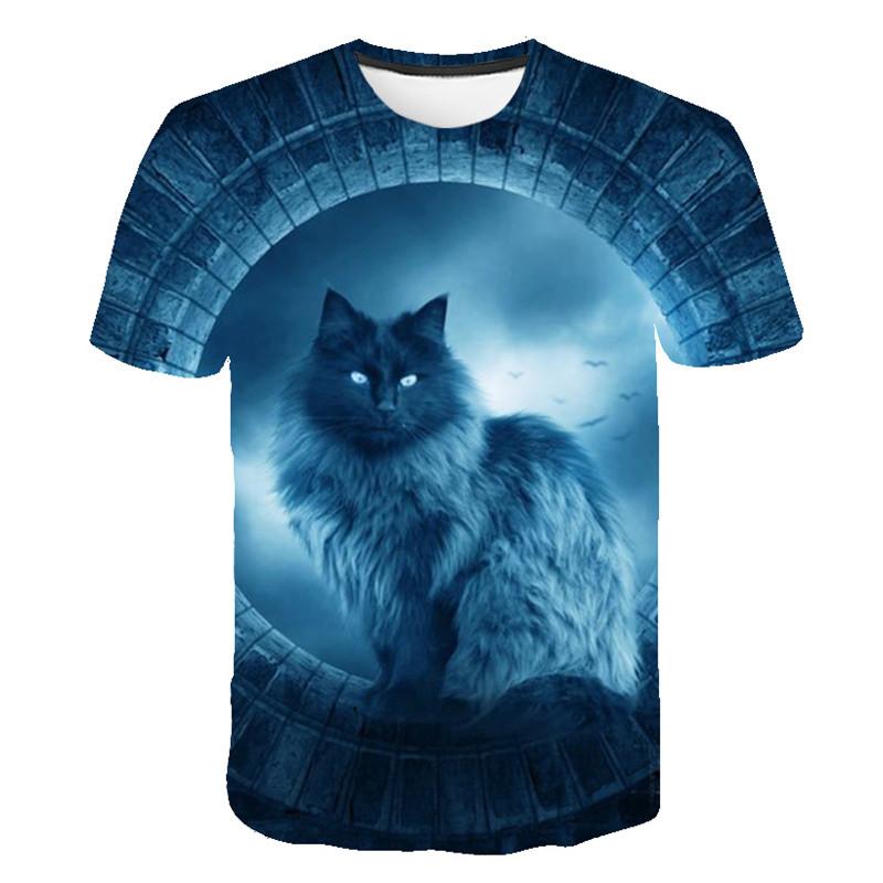 2024 New for Cool Fashion T Shirt for Men and Women Two Cats Print 3d T Shirt Summer Short Sleeve T Shirts Male T Shirts XXS-5XL