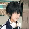 Universal Cosplay Short Straight Wig with Bangs - Realistic Lightweight Anime-Style for Students
