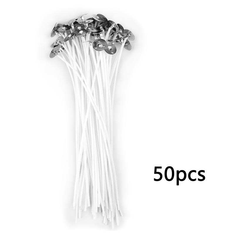 50PCS/100PCS Candle Wicks Smokeless Wax Pure Cotton Core For DIY Candle Making Pre-Waxed Wicks Party Supplies 2.5-20cm