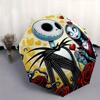 1 Auto Open "Jack Skellington""Sally" Themed Colorful 8-rib Portable Umbrella for Men and Women, A Compact Commuting Companion Suitable for