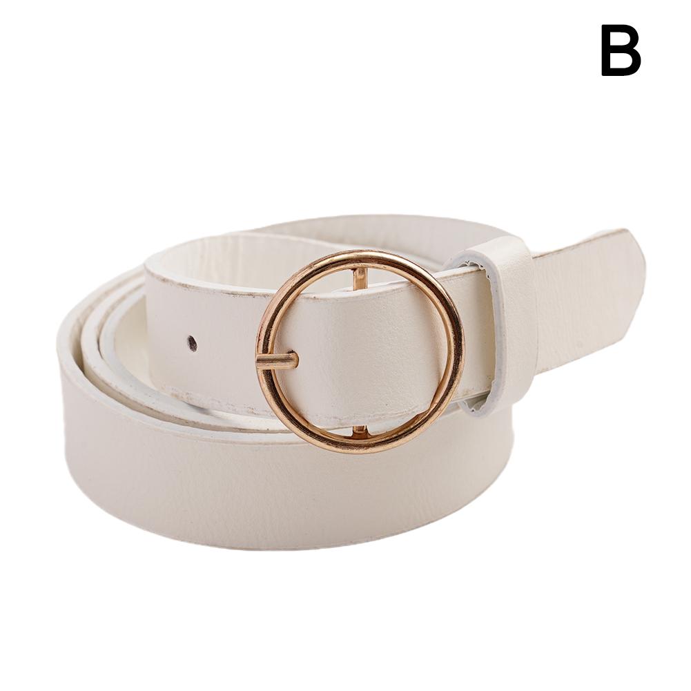 NEW Women PU Leather Waistbands Adjustable Belts Fashion Casual Pin Round Buckle Belts For Waist Strap Jeans Skirt Men Female