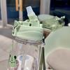 550ml Kids Sippy Cup Water Bottles Creative Cartoon Feeding with Straws and Lids Spill Proof Portable Toddlers Beverage Cups