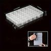 2/4pcs 36 Grids Clear Plastic Organizer Storage Box Container, Craft Storage With Adjustable Dividers For Beads, Art DIY