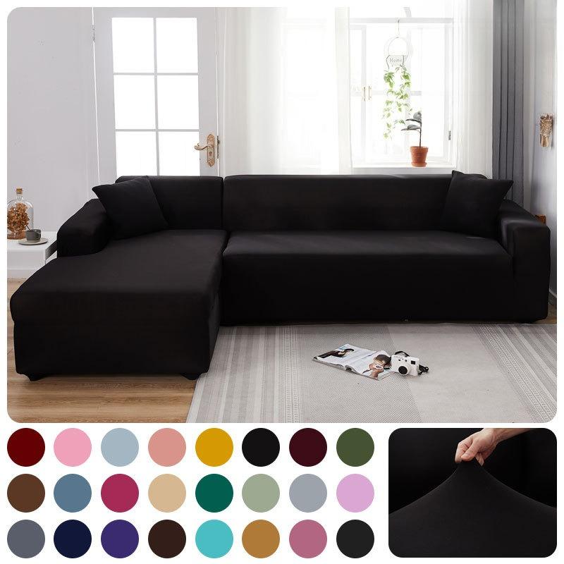 

Milk Silk Sofa Covers Minimalist Pure Colorastic Full Coverage Four Seasons Protectors For Lazy Home Office Restaurant Sofas 1-Seat