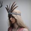 Indian Feather Headdress - Chief Hair Ornament for Children & Adults, Festival Performance Props