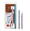Kuretake Makeup Brush Pen for Extra Fine Eyebrow Walnut Eyebrows, Tip, Liner, Color, KFE5-067P