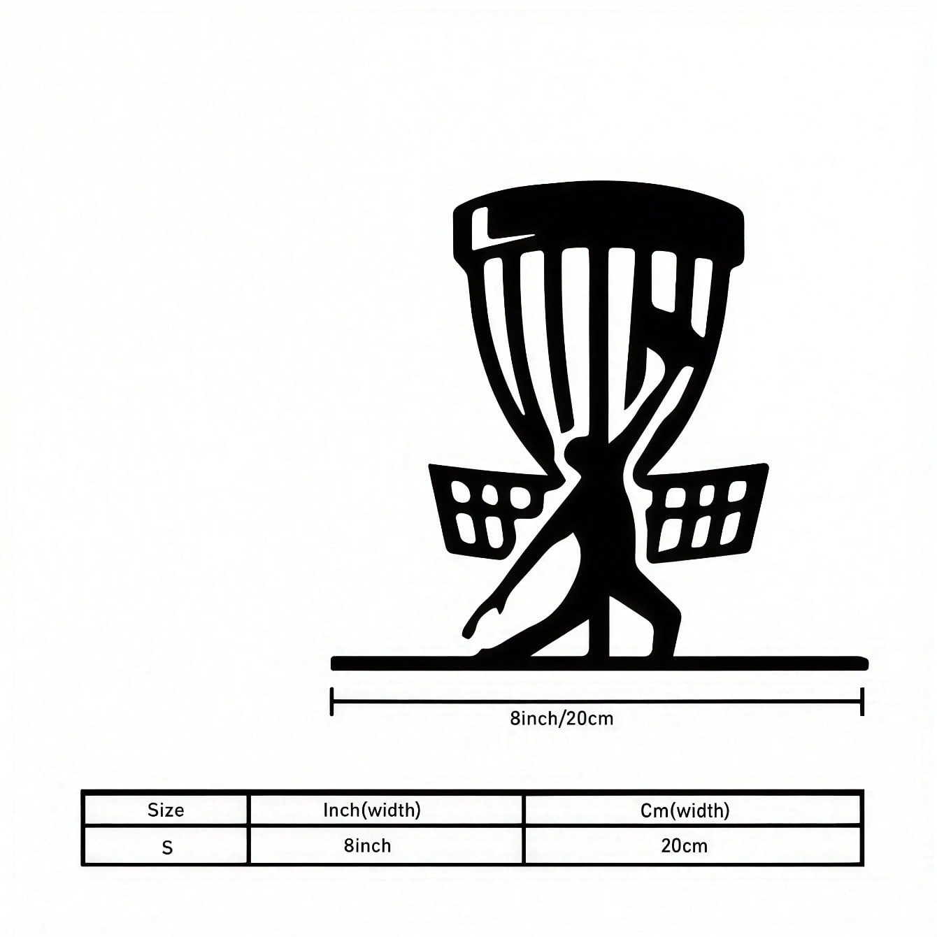 

Matte Black Steel Wall Decor Sports Golf Theme Indoor Outdoor Hanging Art різнокольоровий
