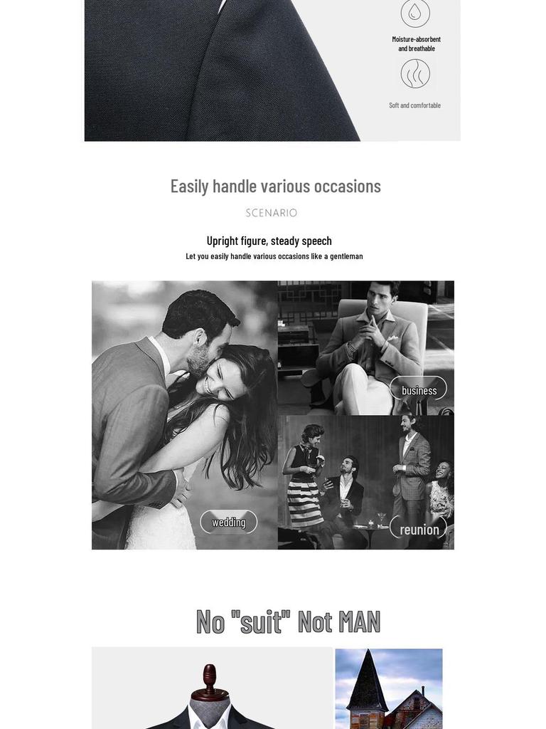 Pánské jednobarevné sako slim fit - Ležérní oblek v korejském stylu na podzim a jaro