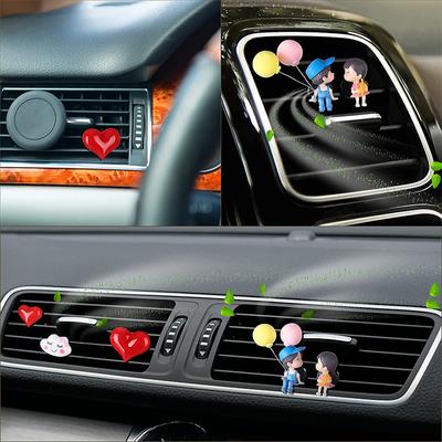 Creative  Car Air Outlet Perfume Clip Couple Decoration Aromatherapy Air Condition Decorations Car Interior Accessories Decor