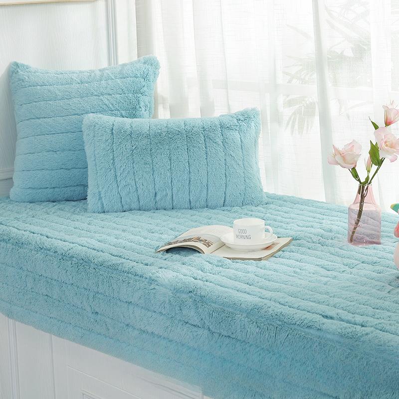 Plush Bay Window Mat Window Mat Fabric Pastoral Life Bay Window Tatami Seat Mat Thickened Non-Slip Balcony Mat